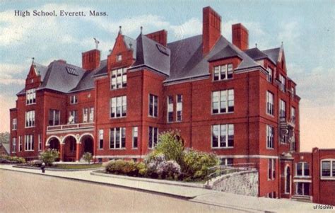 Original Everett High School Building Everett Public Libraries