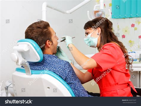 Dentist Checking Patients Mouth Stock Photo 292977227 Shutterstock