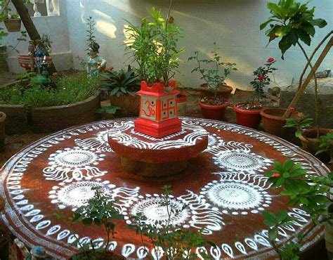 Tulasi Arrangement Housewarming Decorations Diy Diwali Decorations