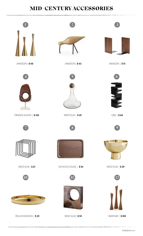 Mid Century Modern Accessories 48 Of Our Favorites And Everything You
