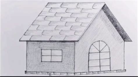 How To Draw A Simple House Very Easy Youtube