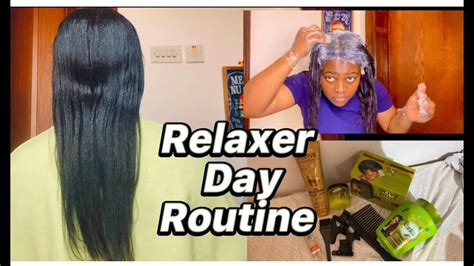 Relaxer Day Routine How L Relax My Hair At Home Ors Olive Oil