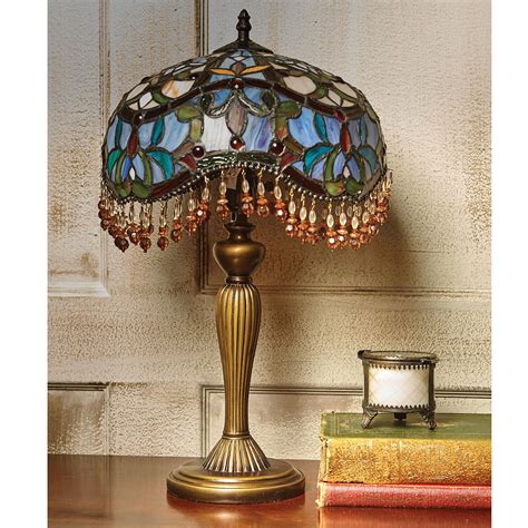 Beaded Stained Glass Lamp 1 Review 5 Stars Acorn Xc7112