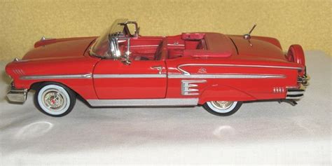 1958 Chevy Impala Convertible Diecast Collectible Model Car 124 Scale