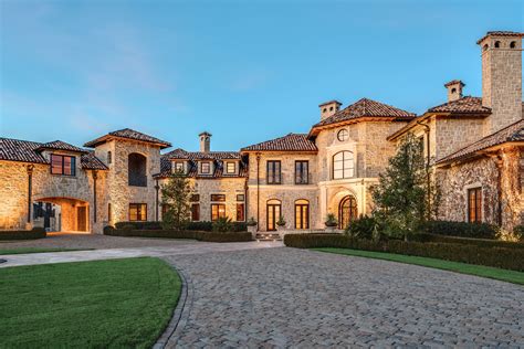 Gorgeous 19000 Square Foot Tuscan Stone Mansion In Plano Tx Homes