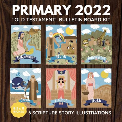2022 Lds Primary Old Testament Bulletin Board Kit Etsy Canada