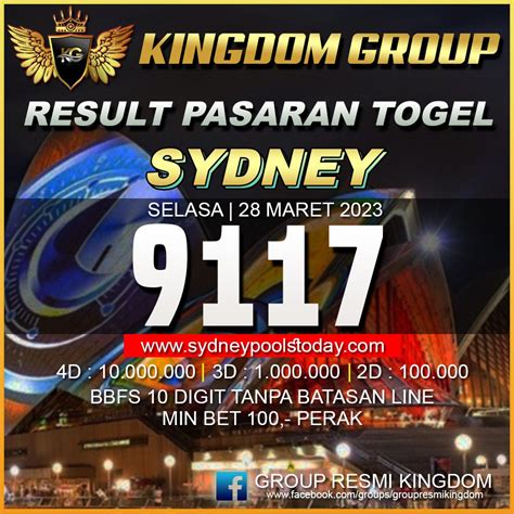 keluaran sidney jaya togel