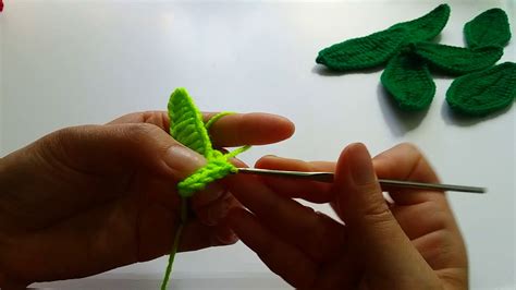 Crochet Leaf Tutorial Very Easy Youtube