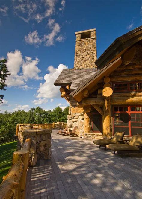 Wood And Stone Mountain Houses Homemydesign