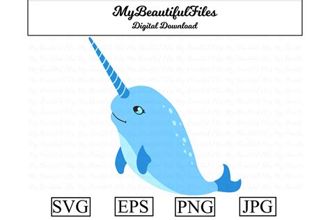 Narwhal Clipart Graphic By Mybeautifulfiles · Creative Fabrica