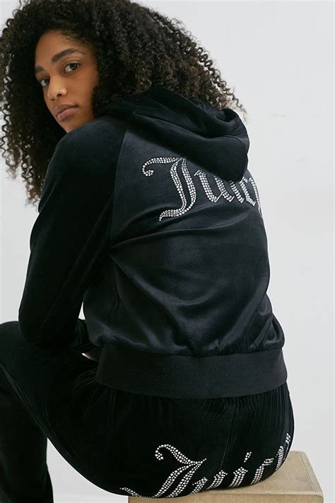 Juicy Couture Uo Exclusive Black Hoodie Juicy Couture Hoodies Black