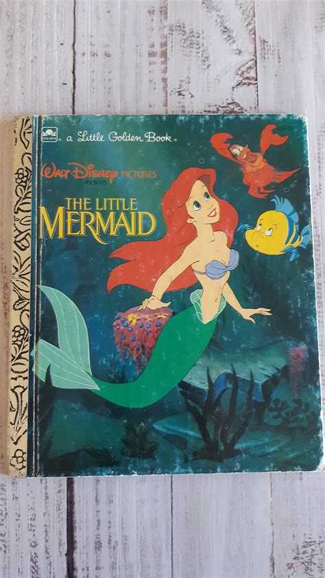 The Little Mermaid Little Golden Book Little Golden Etsy