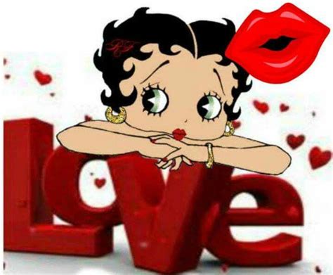 Love And Kisses From Bettyboop Illustration ⊱╮