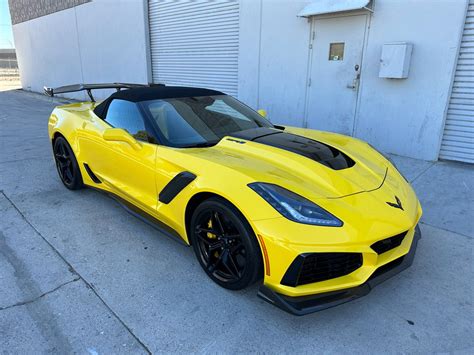 2019 Corvette Yellow Zr 1 Convertible Corvette Mike Used Chevrolet