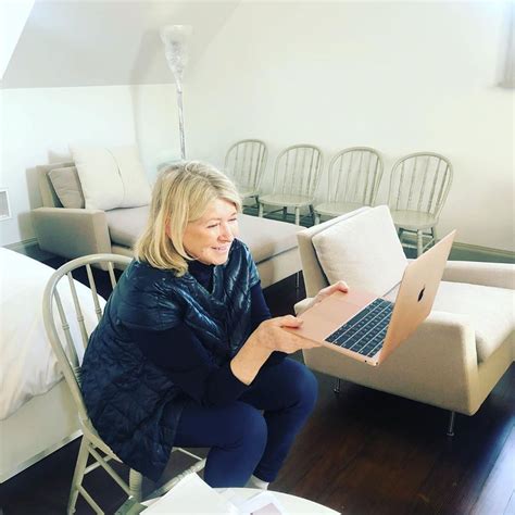Martha Stewart Shared A Photo While Working From Home
