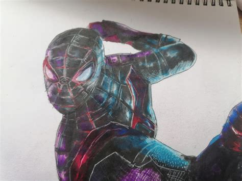 Just Drew Miles Morales Dont Roast My Art Im Only 13 Lol Rspiderman