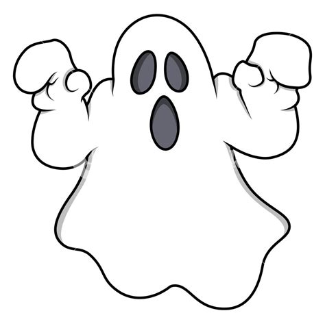 Cartoon Ghost Halloween Vector Illustration Royalty Free Stock Image