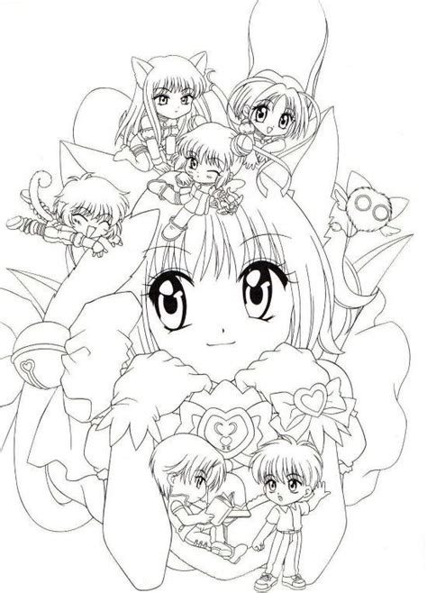 Mew Mew Characters For Kids Printable Free Coloring Pages