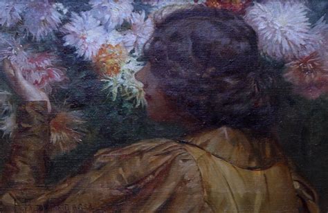 Robert Payton Reid Lady Surrounded By Flowers Victorian Art