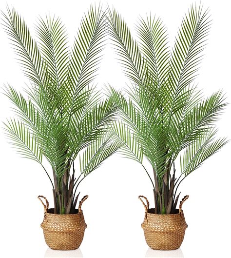Kazeila Artificial Palm Tree 120cm Decorative Artificial Plants Indoors