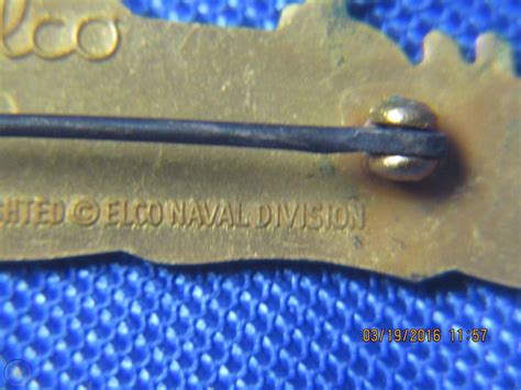 Vintage 1940s Wwii Us Navy Pt Boat Pin Elco Naval Division 1808339957