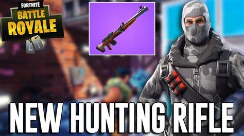 New Hunting Rifle Fortnite Battle Royale Gameplay Ninja Youtube