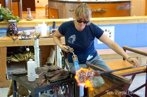 My Diy Glass Blowing Experience Two Purple Couches