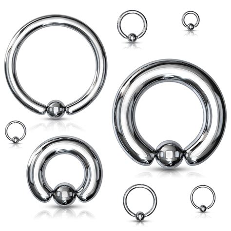 Extra Large Captive Bead Ring For Gauges