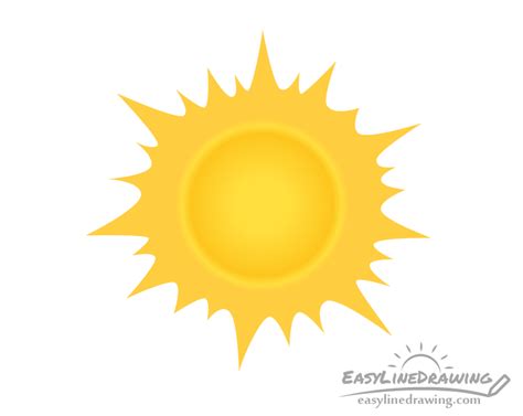 How To Draw The Sun In Different Ways Easylinedrawing