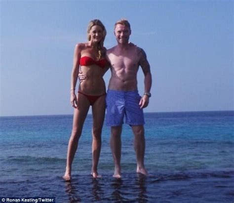 ronan keating and girlfriend storm uechtritz show off beach bodies daily mail online