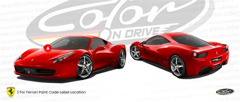 Find My Ferrari Color Code Color N Drive