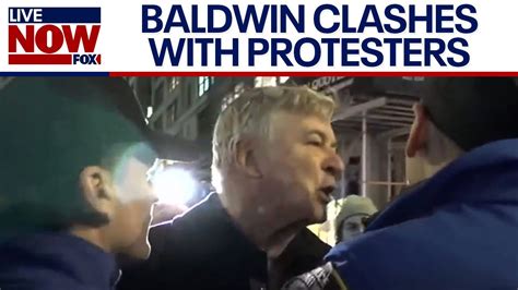 Alec Baldwin Clashes With Pro Palestinian Protesters In New York City