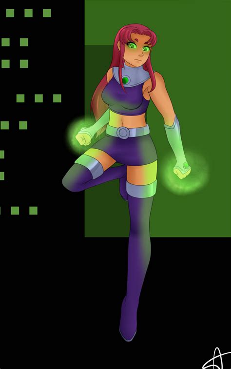 starfire teen titans by deathzera on deviantart