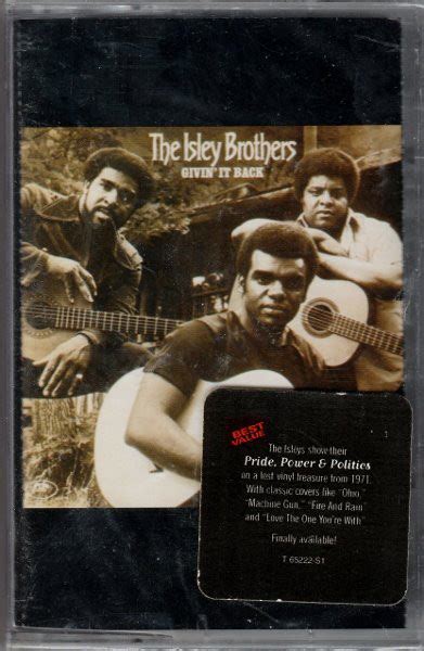 the isley brothers givin it back 1997 cassette discogs
