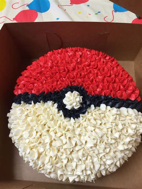 Homemade Pokemon Birthday Cake With Buttercream Icing Yummy Eats