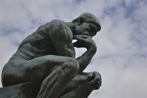 El Pensador Rodin Greek Statue Paris 2015 Statue