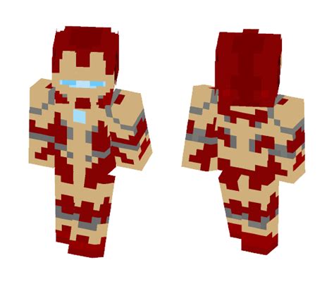 Download Ironman Mark 42 Tony Marvel Minecraft Skin For Free