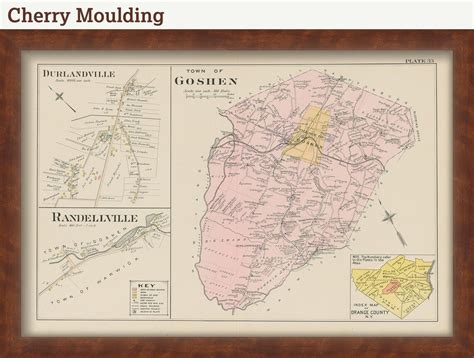 Goshen New York 1903 Map Replica Or Genuine Original Etsy
