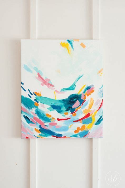 Monthly Diy Challenge Acrylic Abstract Painting Dwell Beautiful