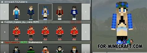 Youtubers Skin Pack For Minecraft Pe Upd