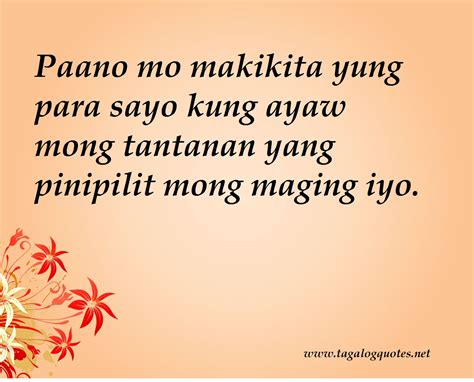 Bakit ka magpaparamdam sa taong hindi marunong makaramdam? Tagalog Love Quotes Images