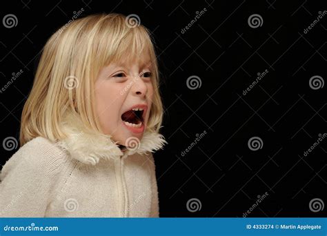 Blond Girl Yelling Stock Images Image 4333274