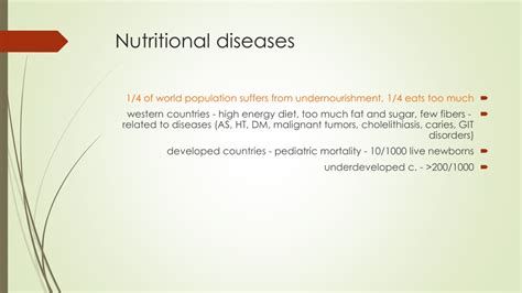Ppt Nutritional Diseases Powerpoint Presentation Free Download Id