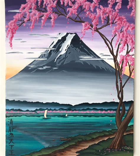 Mt Fuji Artwork Japanese Art Etsy Japanese Art Japan Art Japanese Painting