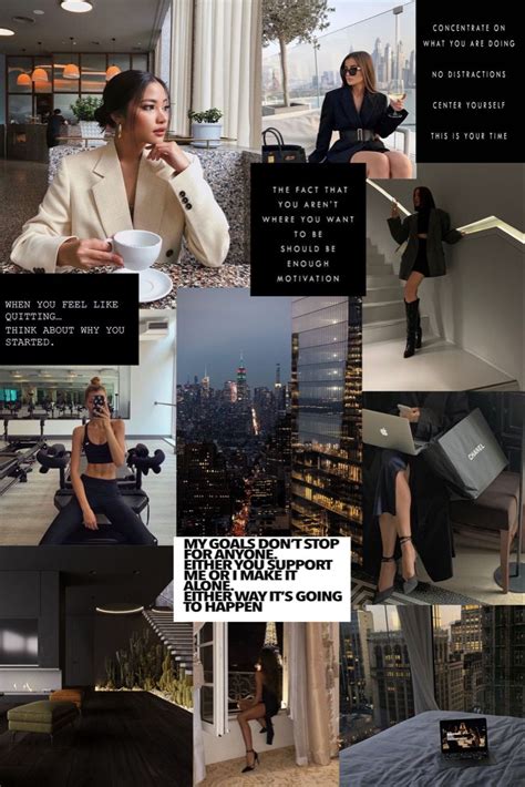 Dark Aesthetic Millionaires Esthetic Vision Board That Girl Motivation Vision Board Collage