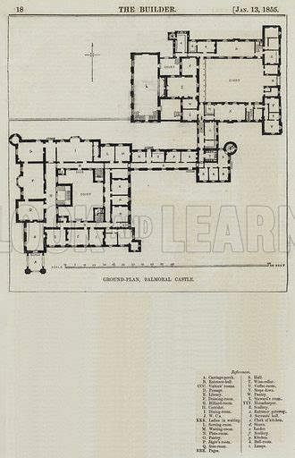 Ground Plan Balmoral Castle Stock Image Look And Learn