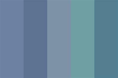 Dusty Blue And Teal Color Palette