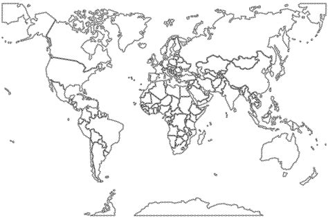 World Map Without Lables World Map With State Name Labels Blue Land