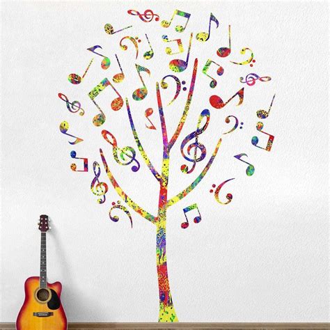 Music Note Tree Sticker Decal
