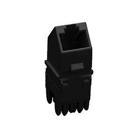 Cat 5e Angled E Z Jack Module Black Allen Tel Products Inc